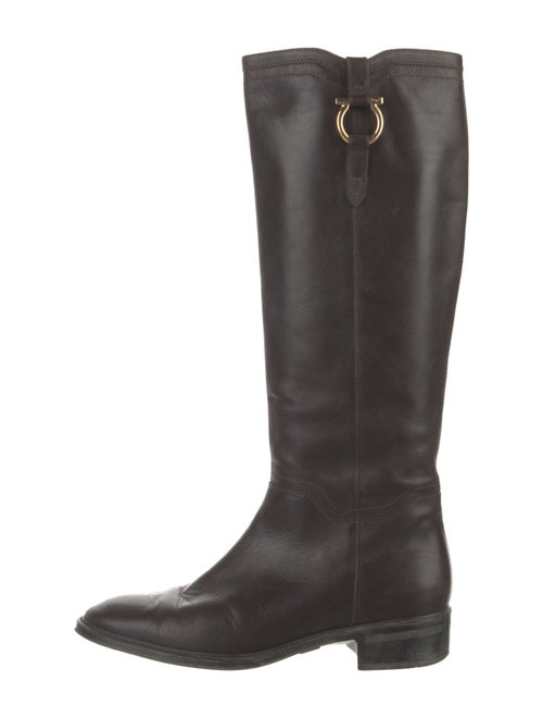 Salvatore Ferragamo Leather Riding Boots