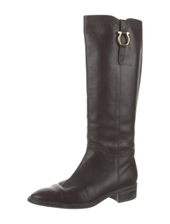 Salvatore Ferragamo Leather Riding Boots