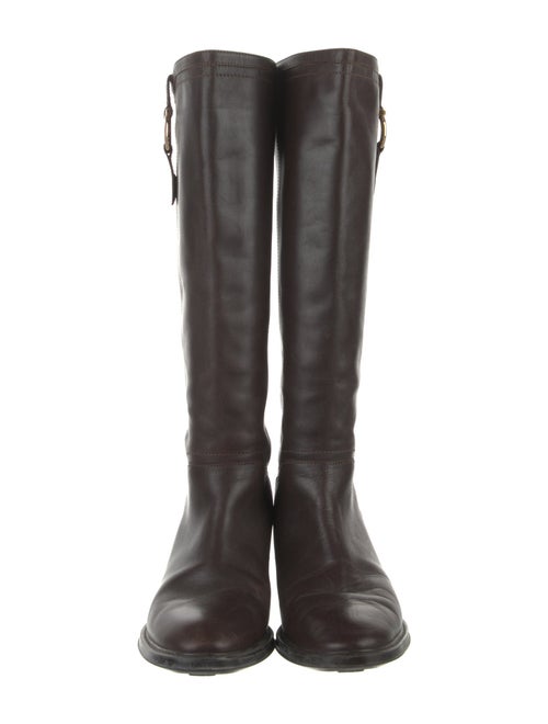 Salvatore Ferragamo Leather Riding Boots