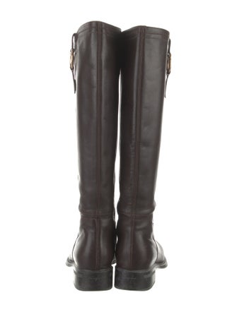 Salvatore Ferragamo Leather Riding Boots
