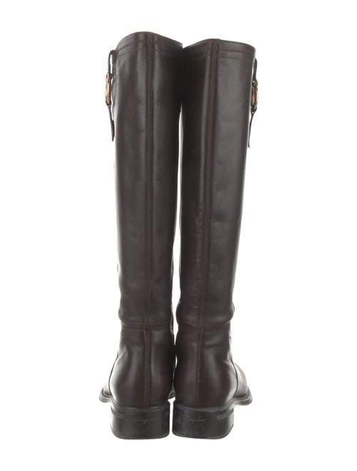 Salvatore Ferragamo Leather Riding Boots