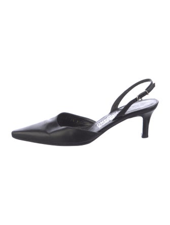 Salvatore Ferragamo Leather Slingback Pumps