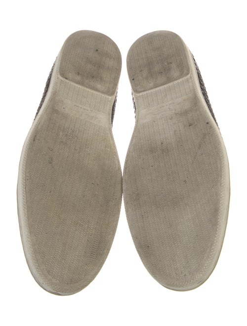 Salvatore Ferragamo Leather Braided Accents Sneakers