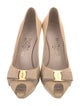 Salvatore Ferragamo Vara Bow Accent Leather Pumps