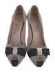 Salvatore Ferragamo Leather Striped Pumps