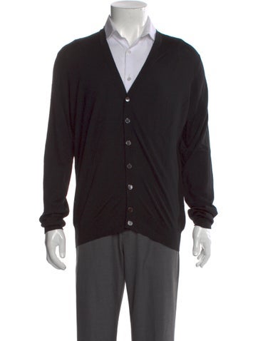 Salvatore Ferragamo Sweaters Wool V-Neck Cardigan L