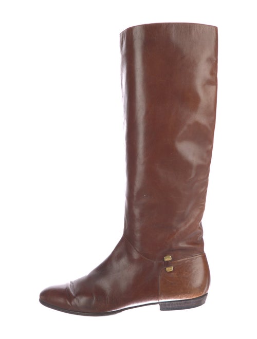 Salvatore Ferragamo Leather Riding Boots
