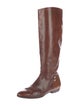 Salvatore Ferragamo Leather Riding Boots