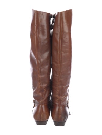 Salvatore Ferragamo Leather Riding Boots