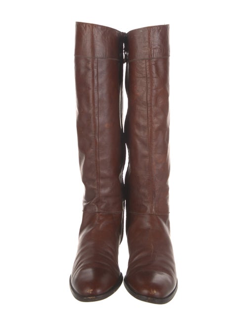 Salvatore Ferragamo Leather Riding Boots