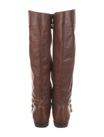 Salvatore Ferragamo Leather Riding Boots