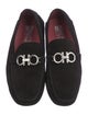 Salvatore Ferragamo Gancini Logo Suede Drivers