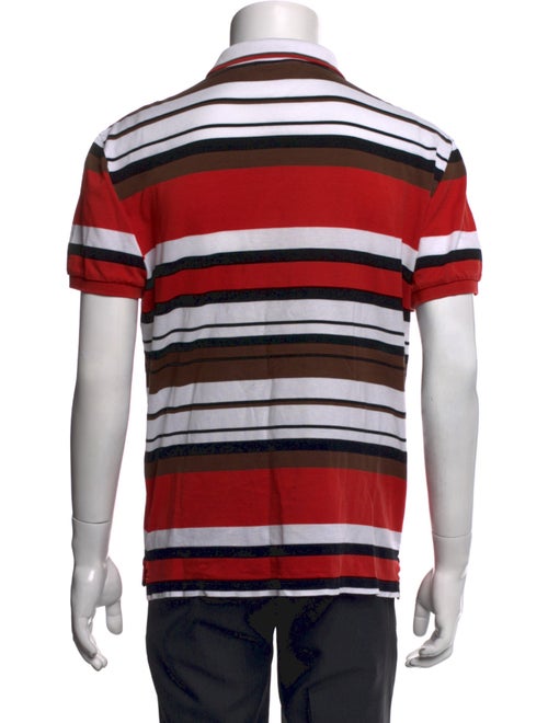 Salvatore Ferragamo Striped Collar Polo Shirt