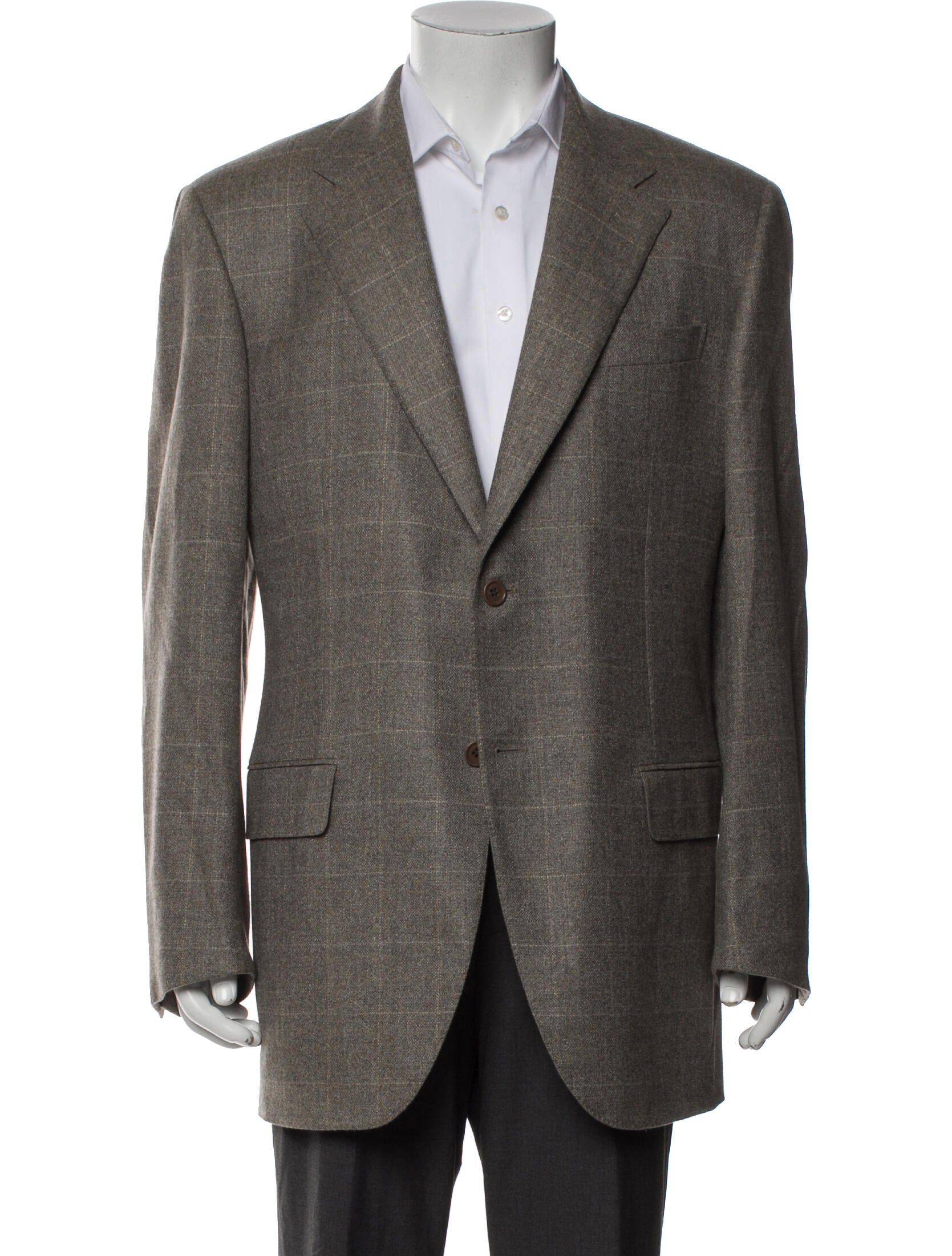 Salvatore Ferragamo Plaid Print Coat