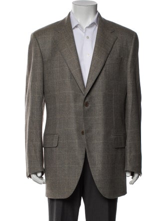 Salvatore Ferragamo Plaid Print Coat