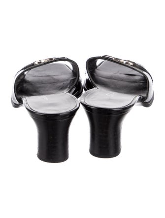 Salvatore Ferragamo Patent Leather Slides