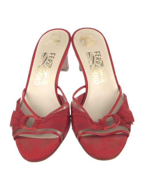 Salvatore Ferragamo Gancini Logo Studded Accents Slides