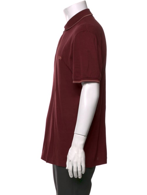 Salvatore Ferragamo Collar Short Sleeve Polo Shirt