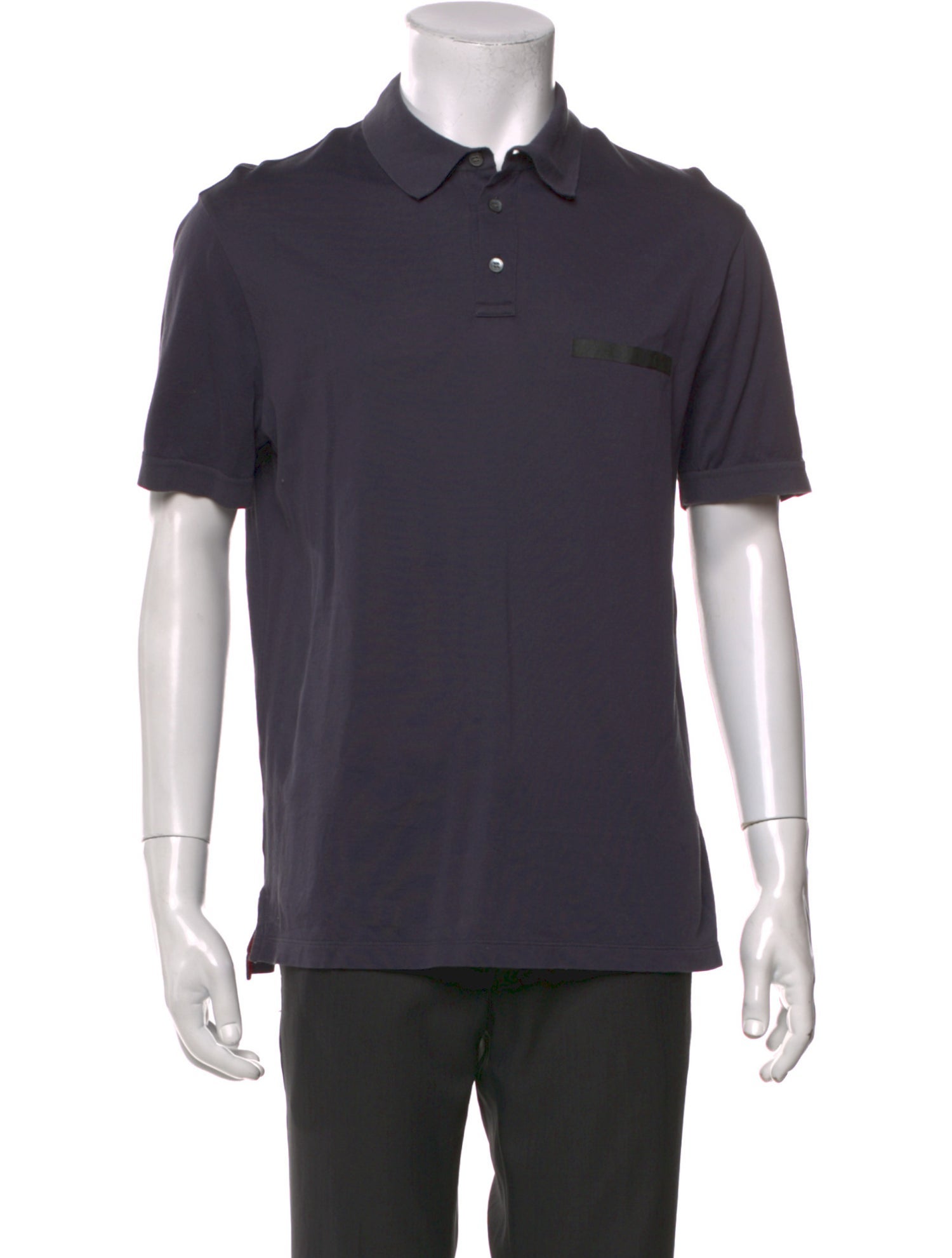 Salvatore Ferragamo Collar Short Sleeve Polo Shirt