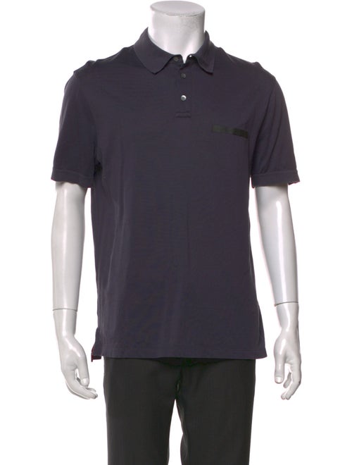 Salvatore Ferragamo Collar Short Sleeve Polo Shirt