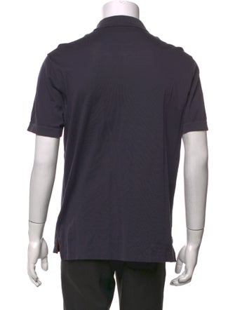 Salvatore Ferragamo Collar Short Sleeve Polo Shirt