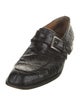 Salvatore Ferragamo Embossed Leather Dress Loafers