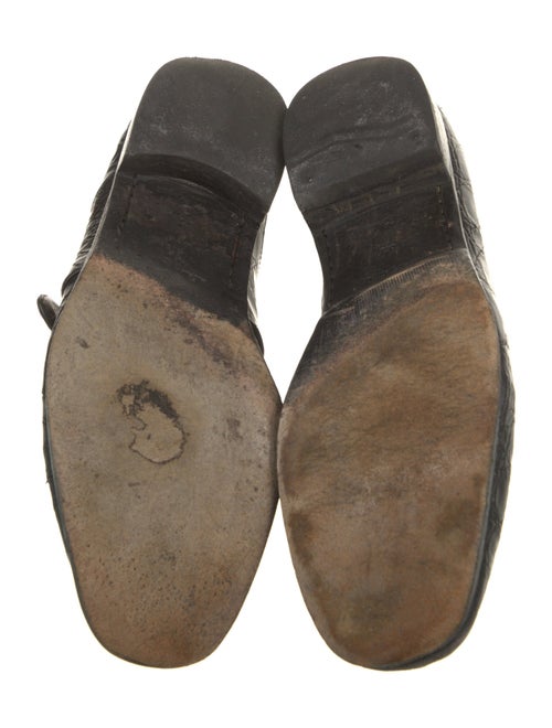 Salvatore Ferragamo Embossed Leather Dress Loafers