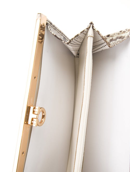 Salvatore Ferragamo Snakeskin Clutch