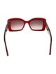 Salvatore Ferragamo Square Gradient Sunglasses