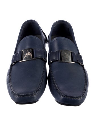 Salvatore Ferragamo Gancini Logo Leather Drivers