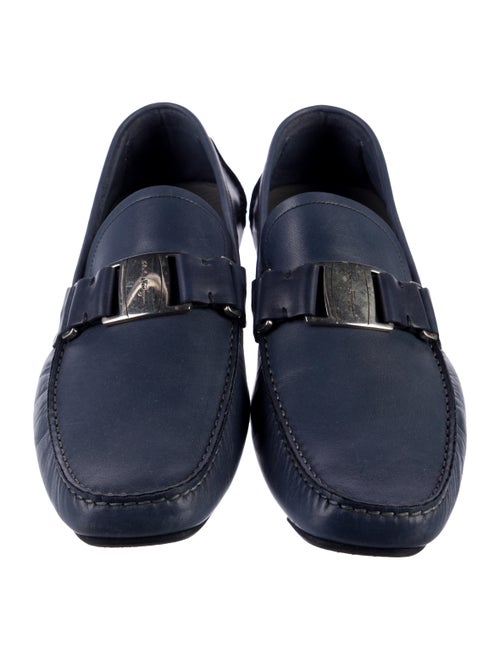 Salvatore Ferragamo Gancini Logo Leather Drivers
