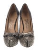 Salvatore Ferragamo Vara Bow Accent Leather Pumps