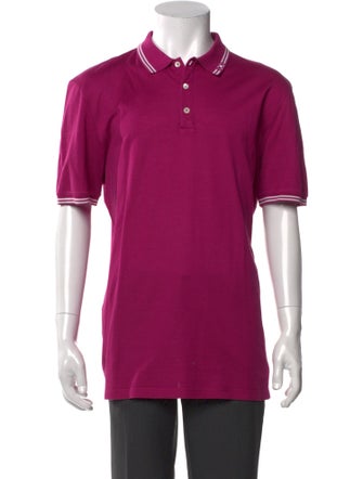 Salvatore Ferragamo Gancini Logo Collar Polo Shirt