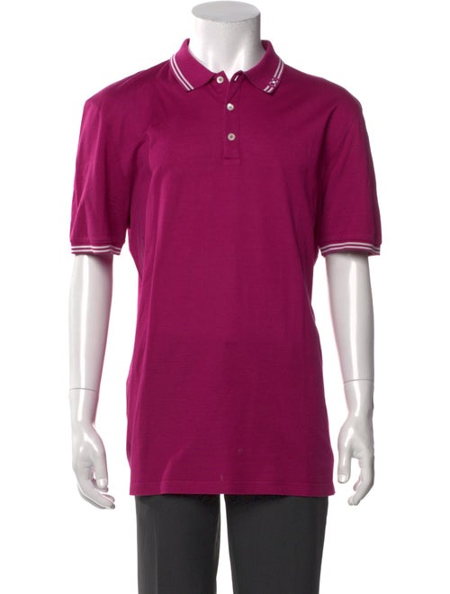 Salvatore Ferragamo Gancini Logo Collar Polo Shirt