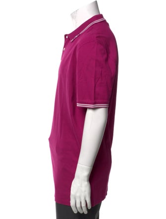 Salvatore Ferragamo Gancini Logo Collar Polo Shirt