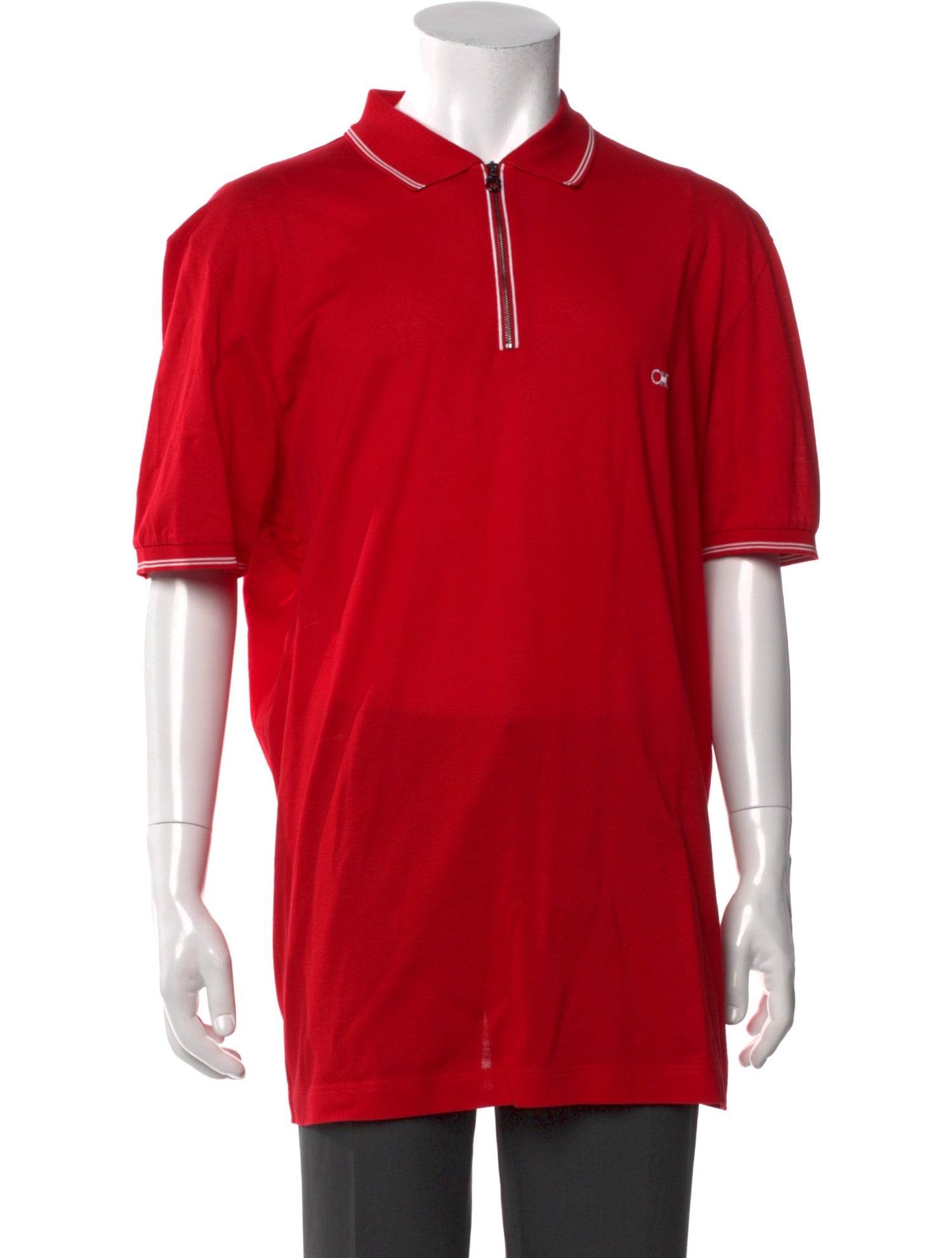 Salvatore Ferragamo Collar Short Sleeve Polo Shirt