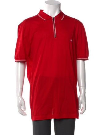 Salvatore Ferragamo Collar Short Sleeve Polo Shirt