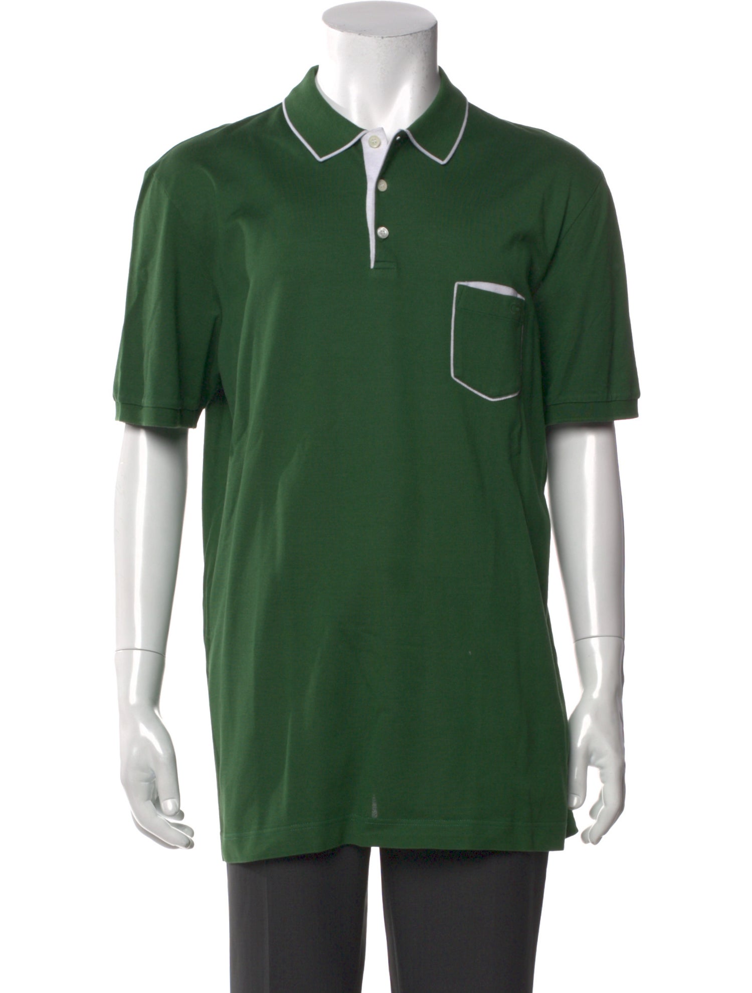 Salvatore Ferragamo Collar Short Sleeve Polo Shirt