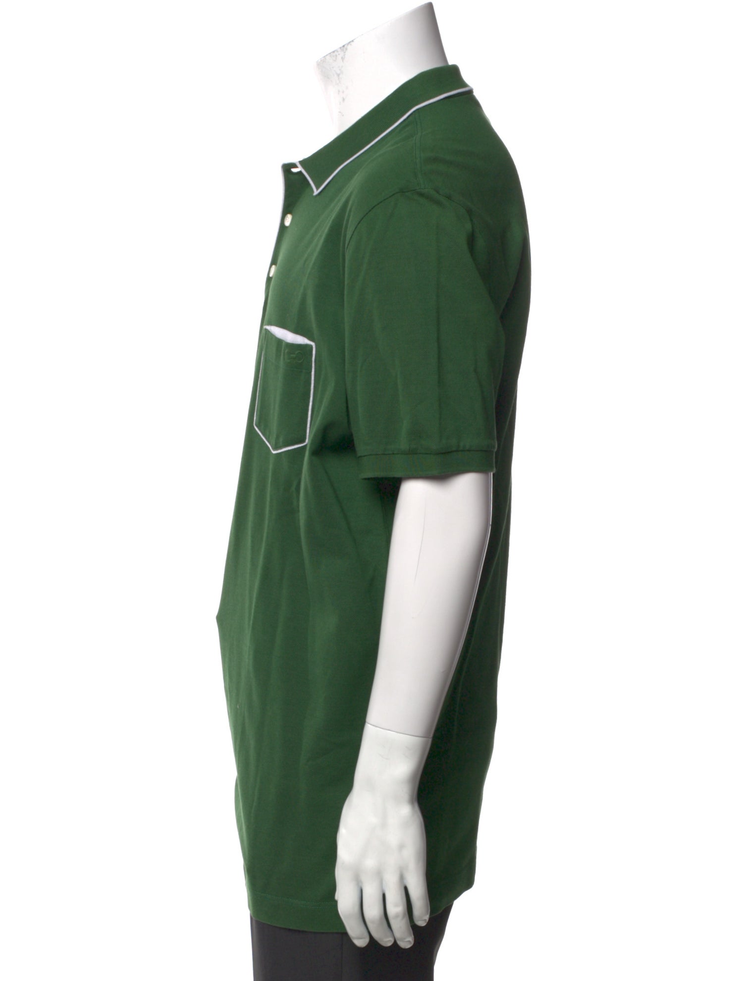 Salvatore Ferragamo Collar Short Sleeve Polo Shirt