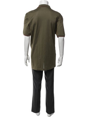 Salvatore Ferragamo Collar Short Sleeve Polo Shirt