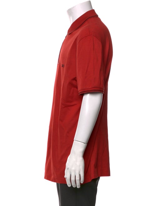 Salvatore Ferragamo Collar Short Sleeve Polo Shirt