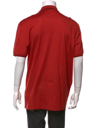 Salvatore Ferragamo Collar Short Sleeve Polo Shirt