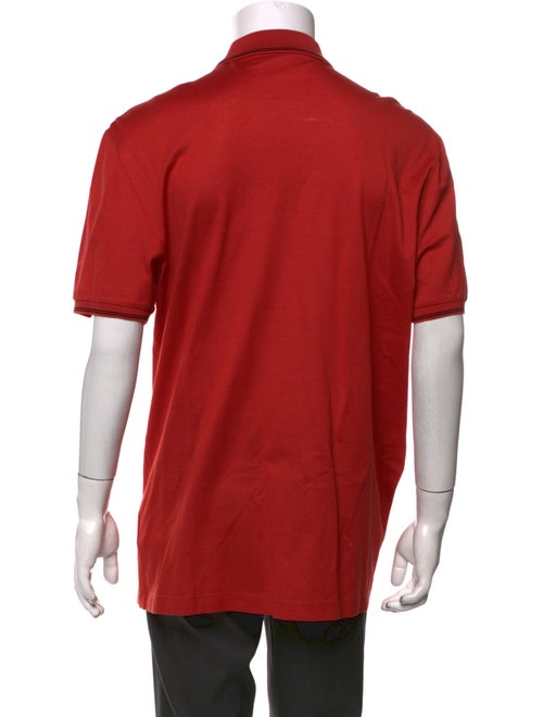 Salvatore Ferragamo Collar Short Sleeve Polo Shirt