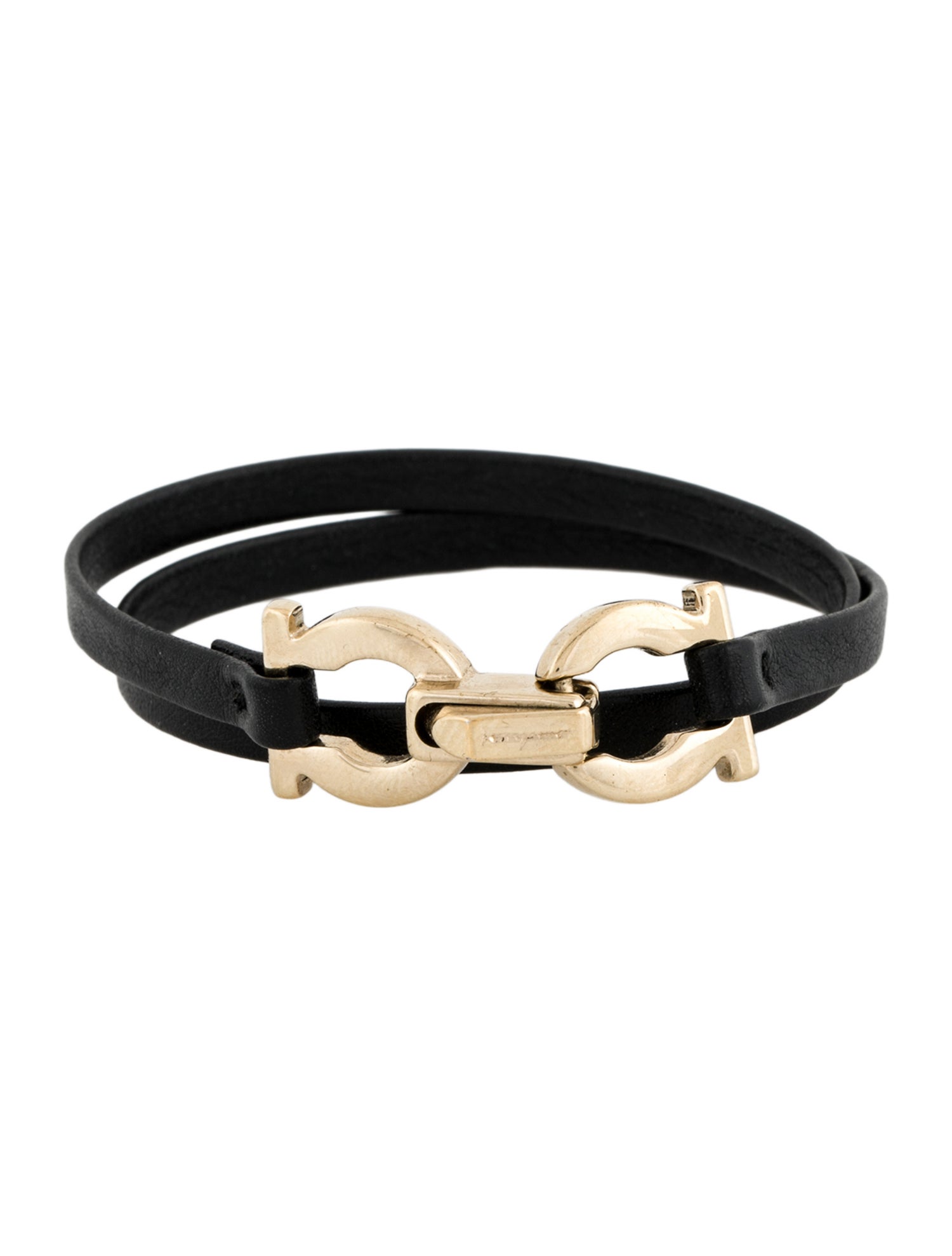 Salvatore Ferragamo Leather Wrap Bracelet