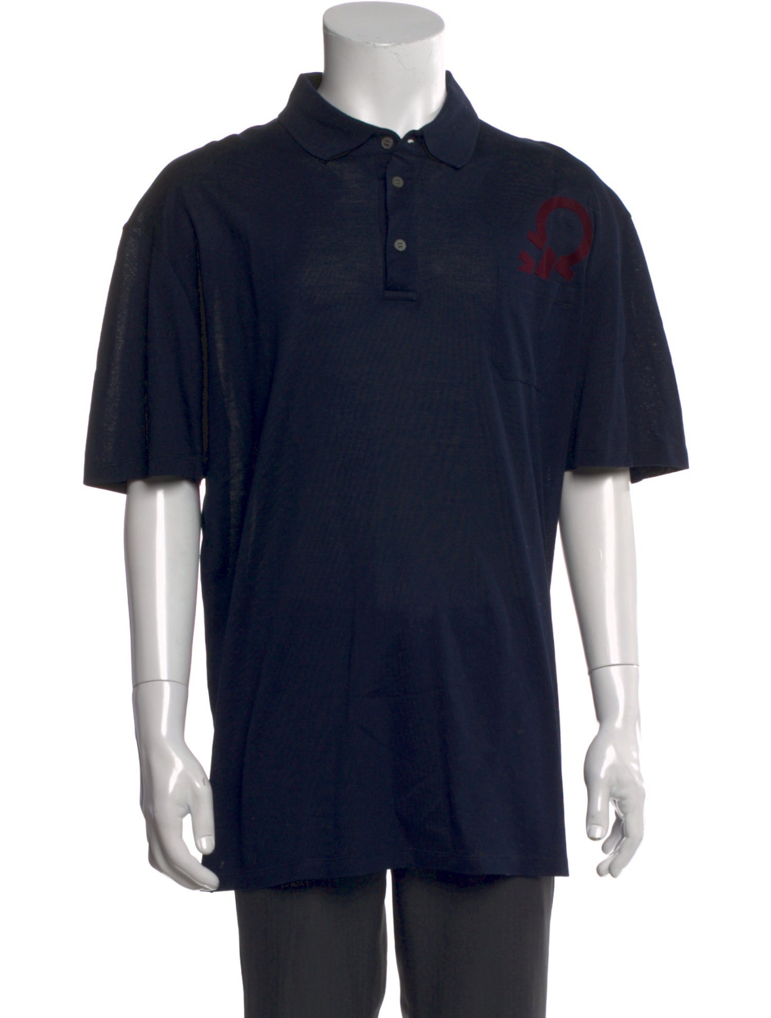Salvatore Ferragamo Collar Short Sleeve Polo Shirt