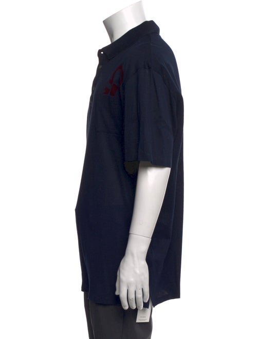 Salvatore Ferragamo Collar Short Sleeve Polo Shirt