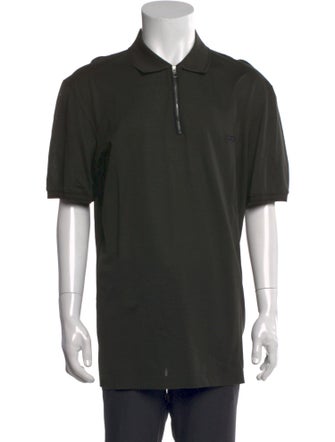 Salvatore Ferragamo Collar Short Sleeve Polo Shirt