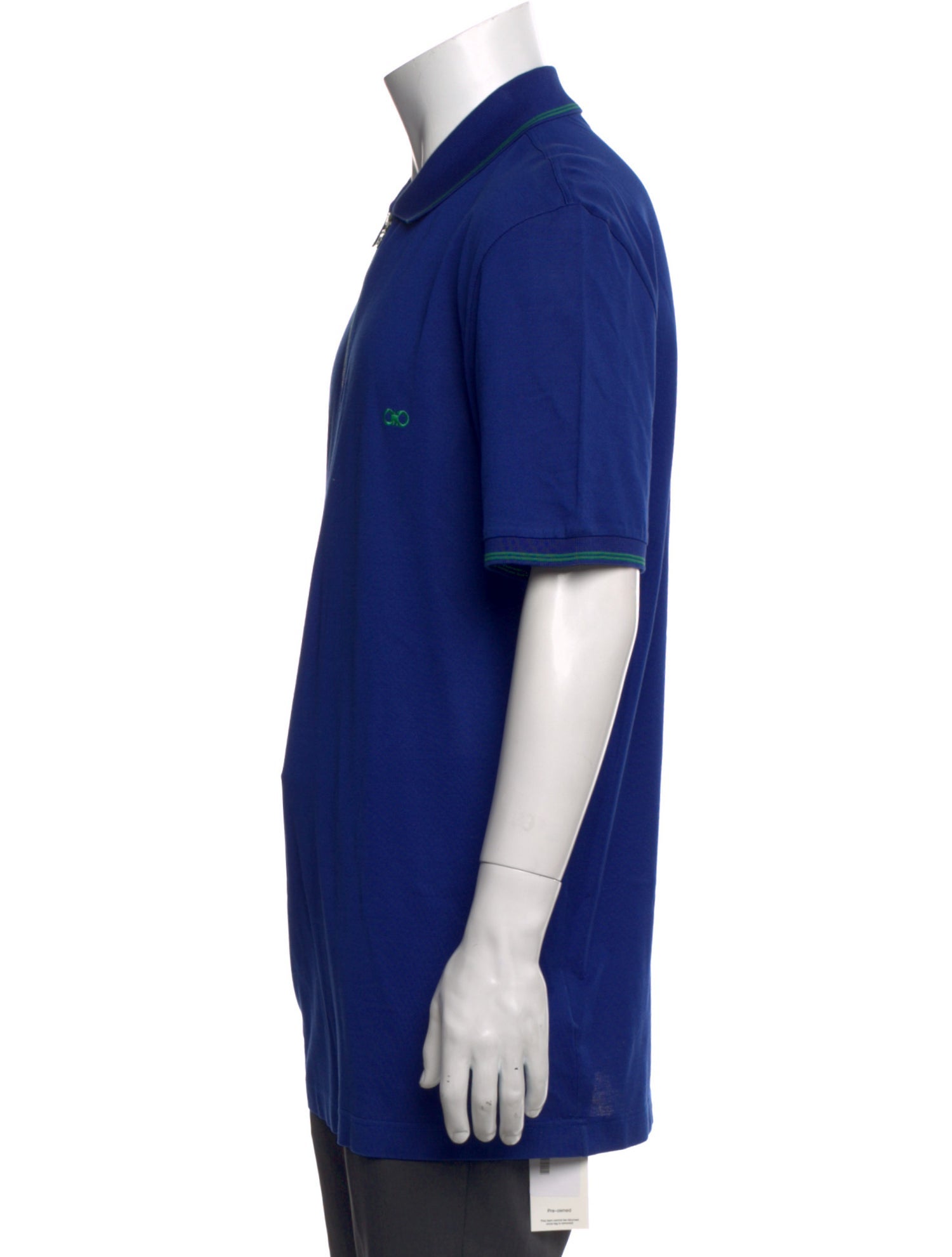 Salvatore Ferragamo Collar Short Sleeve Polo Shirt