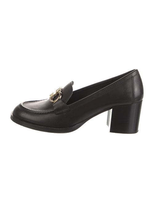 Salvatore Ferragamo Gancini Logo Leather Pumps