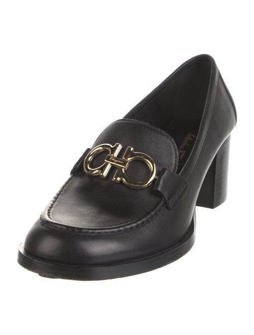 Salvatore Ferragamo Gancini Logo Leather Pumps